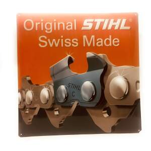 Stihl Blechschild Kettenkompetenz Sägekette Swiss...