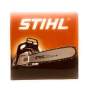 Stihl Schild Blechschild Werbeschild Motorsäge 3D Optik 39,5 x 39,5 cm  inkl. Kühlschrankmagnet History Vintage Nostalgie