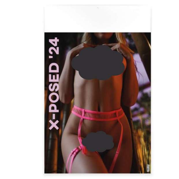 Po Kalender 2023 X-Posed Wandkalender, Nackte Frauen, Erotik Kalender, Sexy, Frauenkalender