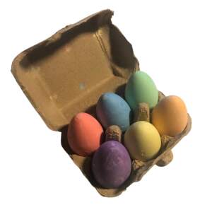 Kreative Ostereier-Kreide für Kinder – 6 bunte Farben im Eierkarton