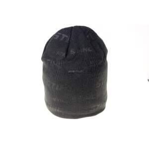 Stihl Strickmütze Schwarz Beanie, Innenfutter Fleece