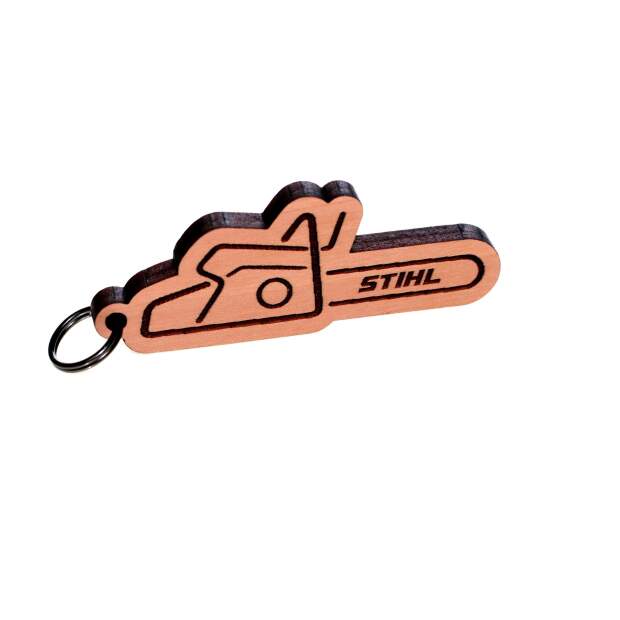 Stihl Schlüsselanhänger Holz