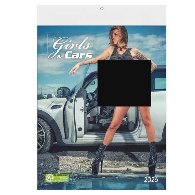 Erotik Kalender 2026 Cars & Girls Wandkalender 47,8 x 29,7 cm