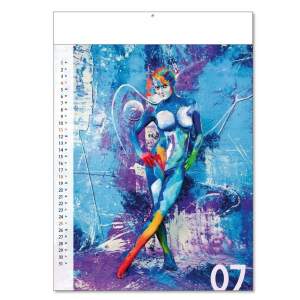 Erotikkalender 2027 Bodypainting – Wandkalender A3 – Kunstvoll bemalte Girls