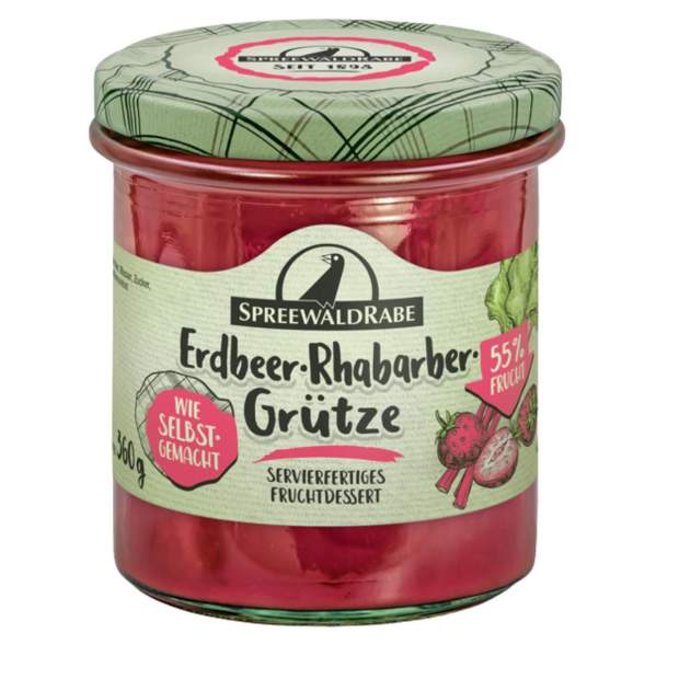 Spreewälder Erdbeer Rhabarber Grütze Premium fruchtig [360g]