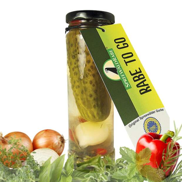 Spreewälder Gurke Rabe To Go zum mitnehmen [Füllm. 150g / Abtr. 55g]