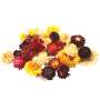 Strohblumenköpfe, Trockenblumen, bunte Mischung in Farben und Größe, 20 Stück