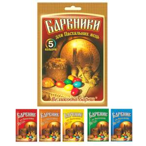 Eierfarbe Ostern Barvniki  5 Farben, pro Farbe für...