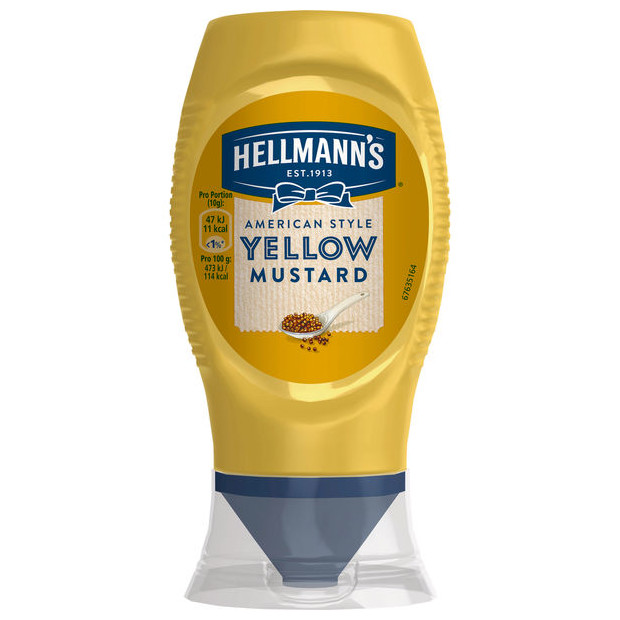 Hellmanns Yellow Mustard Gelber Senf, American Style 260g
