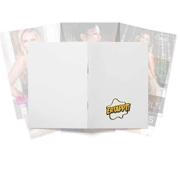 Erotik Kalender 2026 verschiedene Kalender Set`s mit Schutzmappe und Sticker ,,Ertappt,,