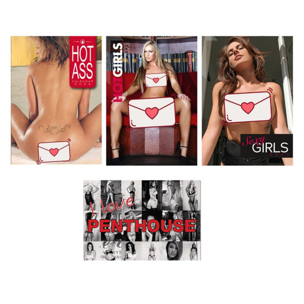 Kalender 2023 Sexy Girls Set HCGirl, Sexy Girl, Hot Ass Geschenkkarte Penthouse I Love
