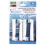 Ersatzbürstenköpfe kompatibel mit Oral B Braun, Packung mit 4 elektrischen Zahnbürstenköpfen für Oral B
