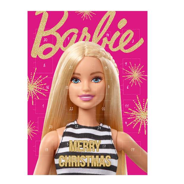 Barbie Adventskalender Weihnachtskalender Kinder Schokolade Barbie Blond