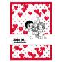 Liebe ist ... Adventskalender Doppelkalender mit Schokoladenherzen - Partneradventskalender