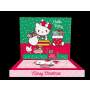Hello Kitty Adventskalender Tischkalender 3D Popup mit Schokokugeln