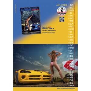 Cars & Girls Kalender 2027 - Erotik Wandkalender DIN A3 | Jens Brüggemann