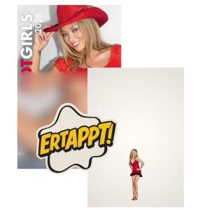 Kalender 2026 Pin up Hot Girls Erotikkalender in DIN A4 Mappe Red Dessous Girl