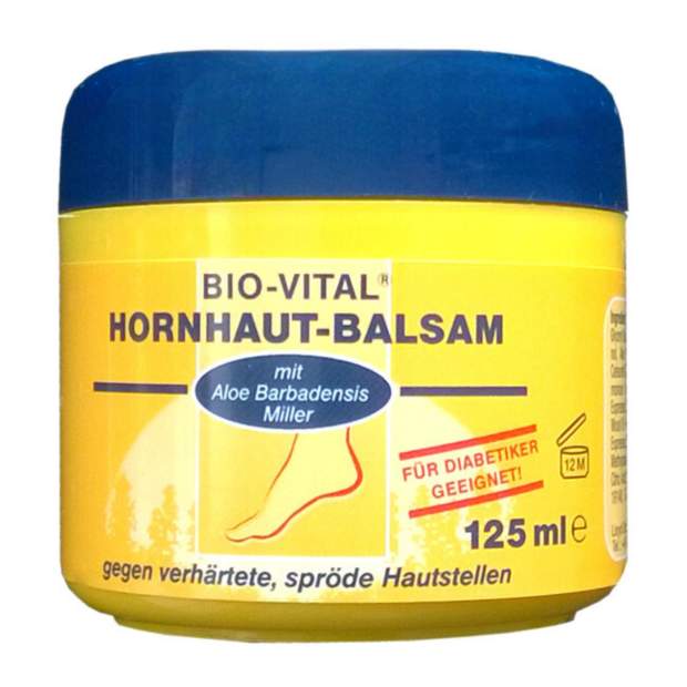 Bio-Vital Hornhaut-Balsam mit Aloe Barbadensis Miller - für Diabetiker geeignet - 125ml