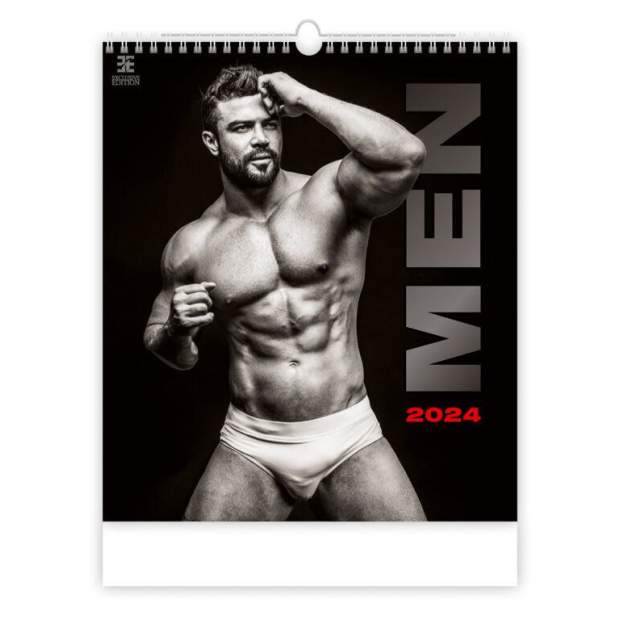 Kalender 2024 - Men - Erotikkalender - 45 x 52 cm mit Spiralbindung