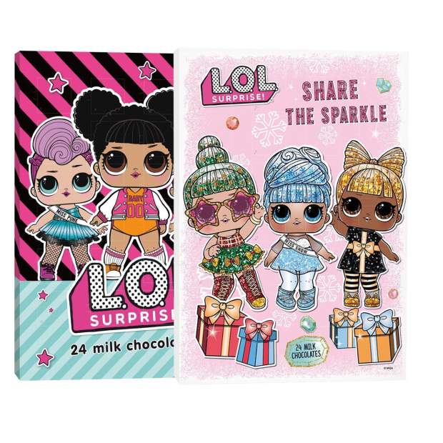 L.O.L. Surprise! Schoko-Adventskalender für Puppen-Fans gefüllt mit Schokolade