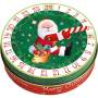 Heidel "Christmas Time" Adventskalender-Dose, 72g Weihnachtsschokolade mit 24 Schokotäfelchen