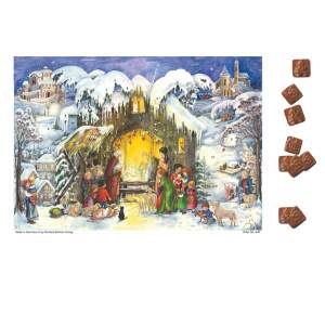 Adventskalender mit Schokolade – Nostalgische...