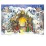 Adventskalender mit Schokolade – Nostalgische Weihnachtskrippe & Heilige Nacht (75 g)