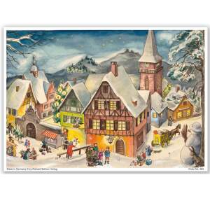 Adventskalender mit Schokolade – Nostalgisches...