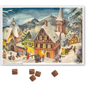 Adventskalender mit Schokolade – Nostalgisches...