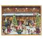 Adventskalender mit Schokolade – Chocolaterie Amélie, nostalgisches Stadtmotiv (75 g)