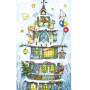 Adventskalender – Nostalgischer Weihnachtsturm mit Glimmer, Nachdruck 1955
