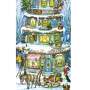 Adventskalender – Nostalgischer Weihnachtsturm mit Glimmer, Nachdruck 1955
