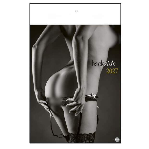 Erotik Kalender 2027 Backside Wandkalender Schwarz-Weiß
