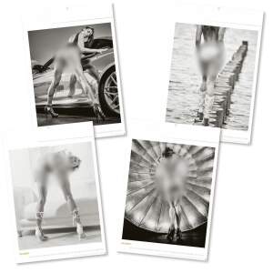 Erotik Kalender 2027 Backside Wandkalender Schwarz-Weiß
