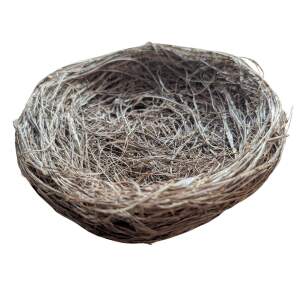 Natur-Grasnest Ø 15 cm – Handgefertigtes Osternest oder Deko-Vogelnest aus getrocknetem Gras