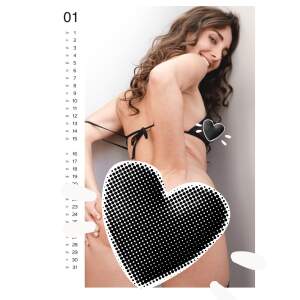 Erotik Kalender Hot GIRLS 2026 Pin Up Girl mit Magnet...