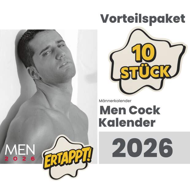 Erotikkalender 2026 Pin-up Men Kalender - 10 Stück -