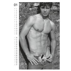 Erotikkalender 2026 Pin-up Men Kalender - 10 Stück -