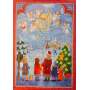 Adventskalender A4 – Engel bringen das Licht, mit Leuchteffekt & Glitzer