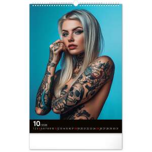Inked Girls Kalender 2026 – Wandkalender mit Tattoo-Frauen & Models, 33×46 cm