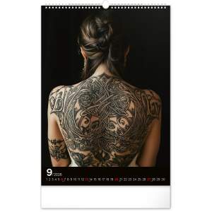 Inked Girls Kalender 2026 – Wandkalender mit Tattoo-Frauen & Models, 33×46 cm