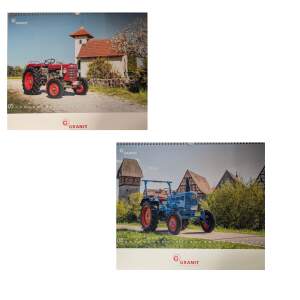 Granit Kalender Oldtimer Traktoren 2026 Landmaschinen Classic Parts (29,7 x 42 cm)