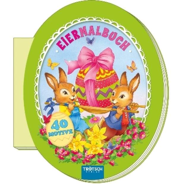 Eiermalbuch Ostern – 40 Motive – mit perforierten Seiten