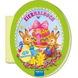 Eiermalbuch Ostern – 40 Motive – mit...