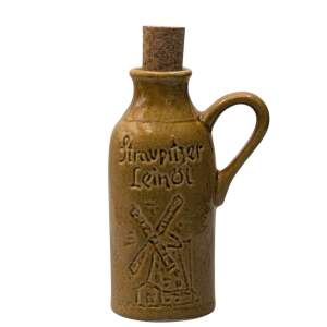 Spreewald Leinöl Geschenkset Honig – 100 ml Kanow-Mühle & Keramikflasche 100 ml mit Kork