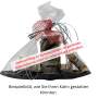 Spreewaldkahn Miniatur 30 cm – Handgefertigtes Holzboot schwarz lasiert mit Bank