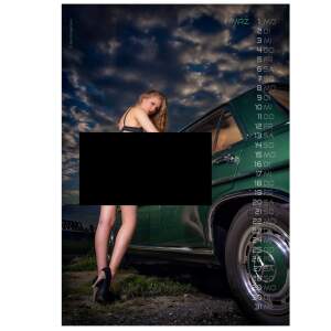 Oldtimer & Girls Kalender 2027 - Erotik Wandkalender DIN A3 | Jens Brüggemann