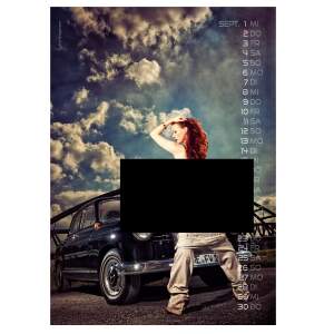 Oldtimer & Girls Kalender 2027 - Erotik Wandkalender DIN A3 | Jens Brüggemann