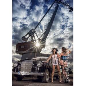 Oldtimer & Girls Kalender 2027 - Erotik Wandkalender DIN A3 | Jens Brüggemann