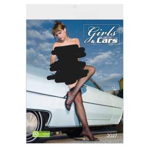 Girls & Cars Kalender 2027 Frauen Wandkalender 34...